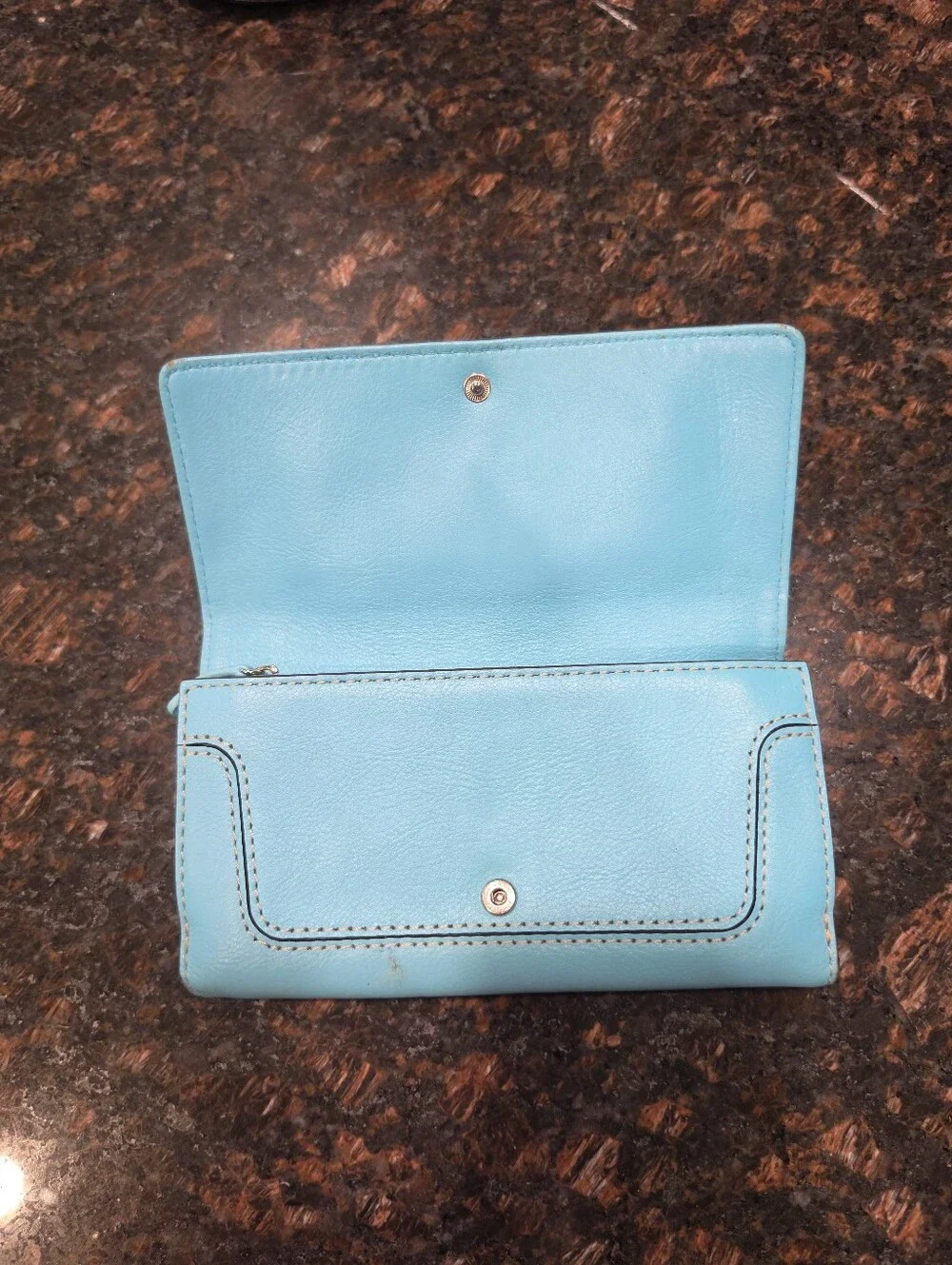 Michael Kors Turquoise Leather Wallet